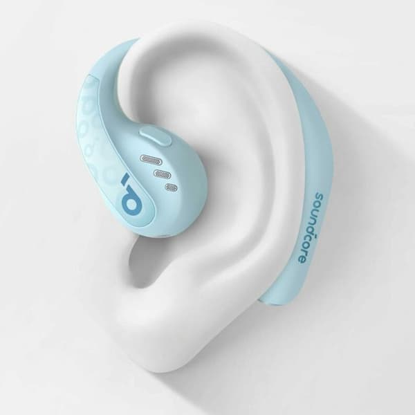 SoundCore AeroFit Pro Wireless Earbuds (A3871G61) för sport, Bluetooth, vattentät - Anker - Blå