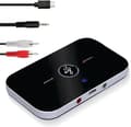 Miniatyrbild 1 av 6: Bluetooth-ljudadapter - Ozvavzk - 5.0 - 2 i 1 sändare/mottagare - 3.5 mm RCA-kabel - 10 timmars batteritid