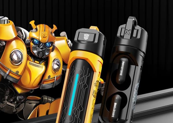 TWS Hörlurar Transformers TF-T11 gul Bluetooth 5.4 Spel- och musiklägen