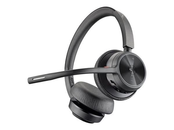 Headset - Bluetooth - trådlöst, trådbundet - USB-A, USB-A via Bluetooth-adapter - HP Inc. - Poly Voyager 4320-M - Headset