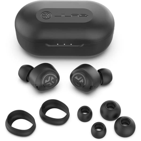 JLab Audio - JBuds Air True Wireless Black - Trådlösa hörlurar - Bluetooth - BT-batteritid 24h