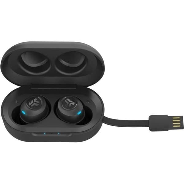 JLab Audio - JBuds Air True Wireless Black - Trådlösa hörlurar - Bluetooth - BT-batteritid 24h