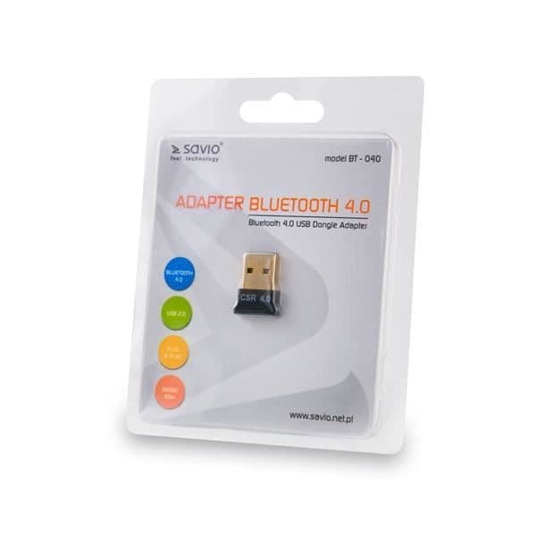 Bluetooth nätverkskort - SAVIO - BT-040 - 3 Mbit/s - USB - Svart