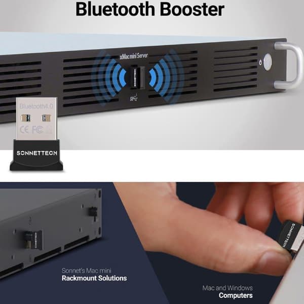 Bluetooth-adapter - Sonnet - USB-A - Bluetooth 4.0 - Lång räckvidd - Prestandaförbättringar