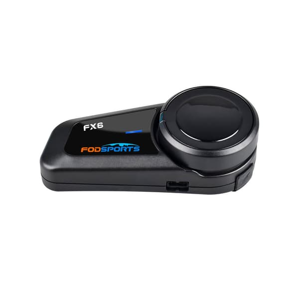 Fodsports FX6 Intercom for Motorsykkel – Bluetooth 5.0, 1000 m Rekkevidde, 6 Brukere