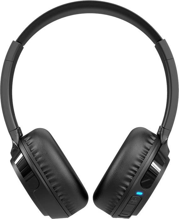 SPC HERON 2 STUDIO – Trådlösa Bluetooth-hörlurar, 50h batteri, dubbel simultananslutning, mikrofon och återvunnen plast - Svart