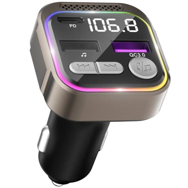 Bluetooth-adapter - GizmoVine - Bil - Snabb laddning PD 36W - Bluetooth 5.3 - Handsfree-samtal