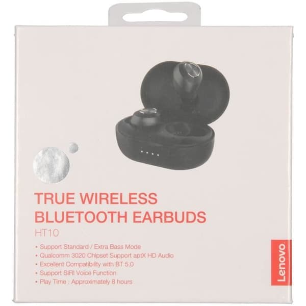 Trådlösa hörlurar - LENOVO - HT10 - Bluetooth 5.0 - Batteritid 48 timmar - In-ear