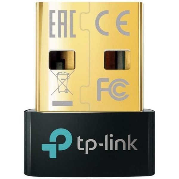 Bluetooth 5.0 adapter - TP LINK - Bluetooth 5.0 dongel - Bluetooth nyckel för PC, mus - Windows 11/10/8.1/7 kompatibel - UB500 Svart