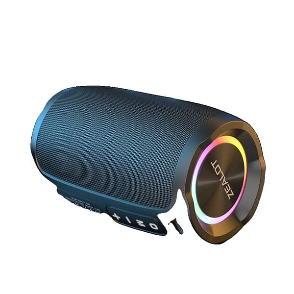 Kannettava Bluetooth-kaiutin, vedenkestävä muotoilu, 12 tuntia soittoaikaa,Zealot S49HEI, Puhuja