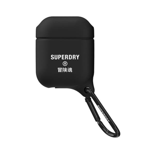 Airpod Fodral - Superdry - Vattentät - Silikon - Svart