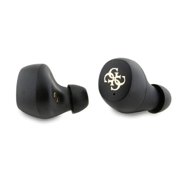 Guess 4G metalllogotyp - TWS ENC Bluetooth-headset + laddningsfodral (rosa)