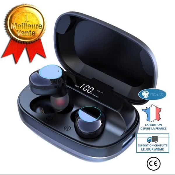 INN® G16 trådlöst Bluetooth-headset 5.0 Stereo Binaural Call LED-display med digital laddningsfack