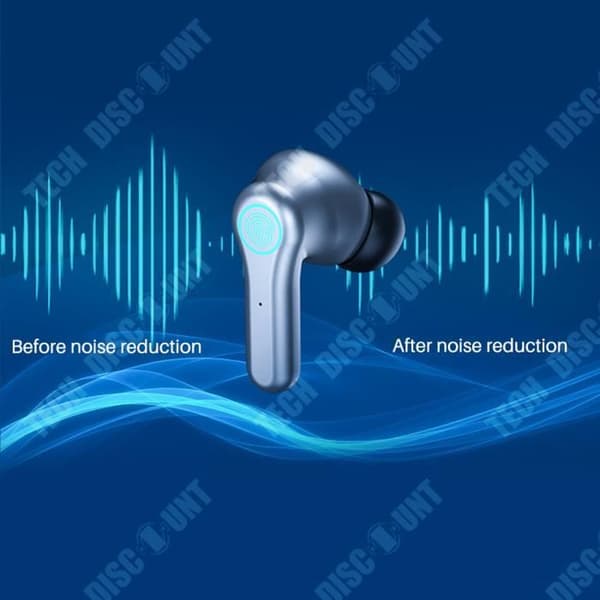TD® Universal trådlösa Bluetooth-hörlurar ANC Binaural brusreducering Touch Sports Mini In-ear-musik Hög kvalitet