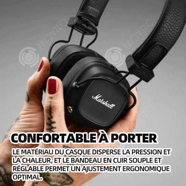 INN Trådlösa Bluetooth-hörlurar 72 timmar 5.0 Upp till batteritid Snabbladdning Ren bas Ljudkvalitet