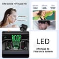 Miniatyrbild 4 av 4: INN Trådlösa Bluetooth-hörlurar 5.3 LED Power Display IPX5 Vattentät och Dammtät Stabil Bär Svart