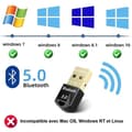 Miniatyrbild 3 av 4: Bluetooth 5.0 Dongle USB för PC, Hörlurar, Mus, Tangentbord, Smartphone, Adapter Kompatibel med Windows 11-10-8.1-8-7 Phonillico®
