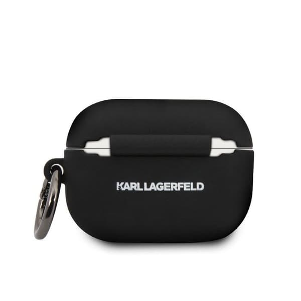 Silikonfodral - KARL - AirPods Pro - Svart - Skydd - Karbinhake ingår