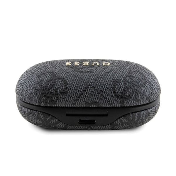 Guess 4G metalllogotyp - TWS ENC Bluetooth-headset + laddningsfodral (svart)