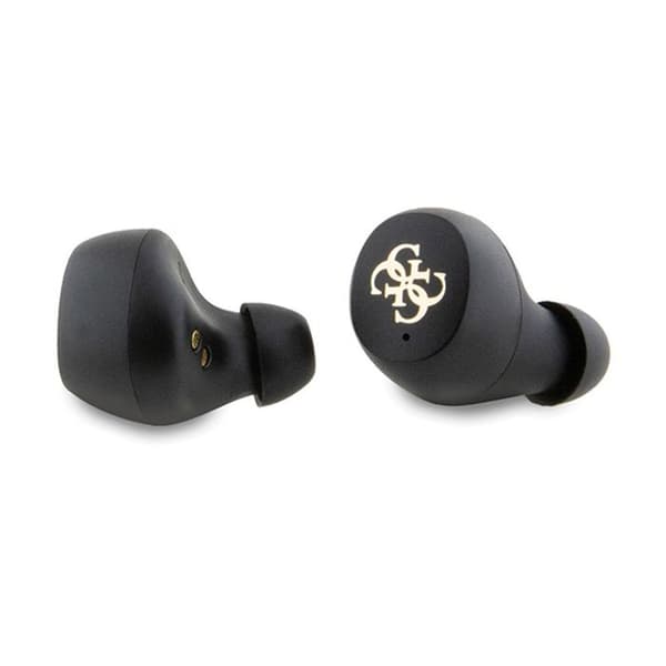 Guess 4G metalllogotyp - TWS ENC Bluetooth-headset + laddningsfodral (svart)
