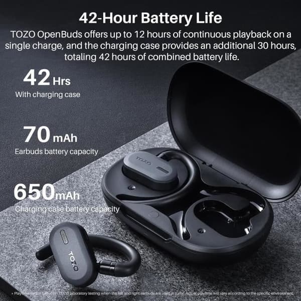 TOZO Open Buds Trådlösa Hörlurar Bluetooth 5.3