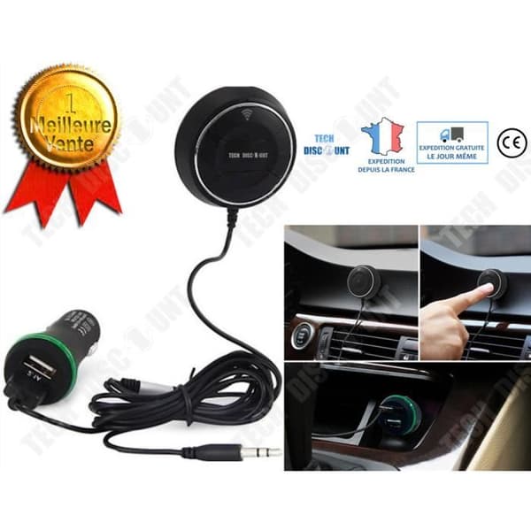 Bluetooth-bilmottagare jack USB ljudhandsfreeladdare stereotelefoner kör musiköverföring tändare