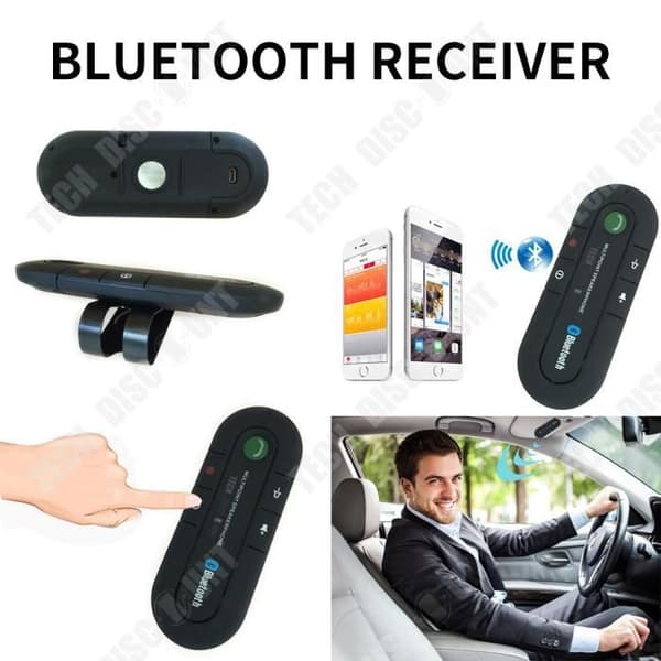 Bluetooth-mottagare bil USB ljud iPhone handsfree kit samtal laddning kabel version 4.1 adapter frekvens