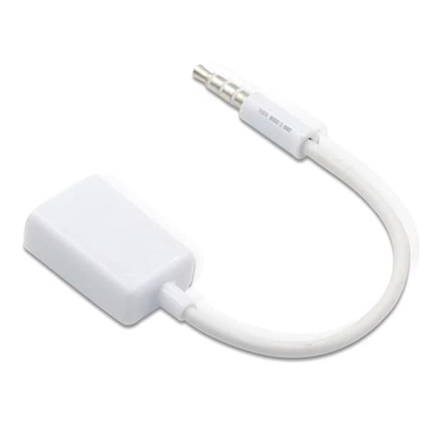 TD® bilstereo OTG hona USB-kabel MP3 3.5 till ljudomvandlare linbana AUX-kabel