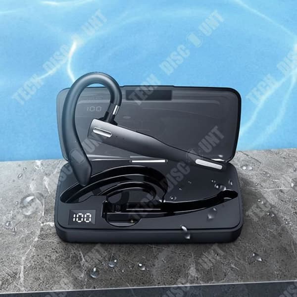 TD® Bluetooth Öronkrokar 500mAh Lång batteritid Vattentät Single Ear Bluetooth Headset