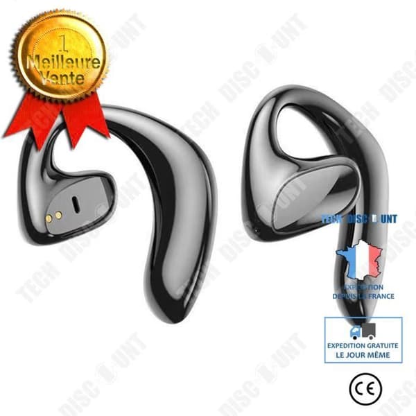 TD® S900 svart bluetooth hörlurar med utvändig öronbenledning löpning sporthängande typ guld