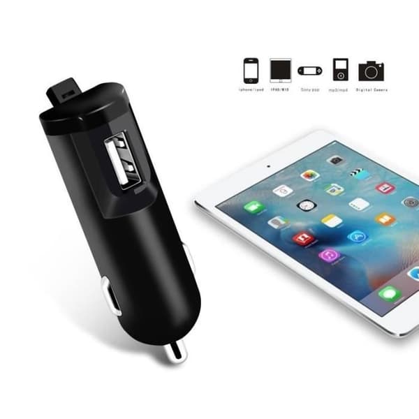 TD® Biltelefonhållare Multifunktionell Bluetooth Handsfree FM-sändare MP3-spelare USB Solid Power Supply