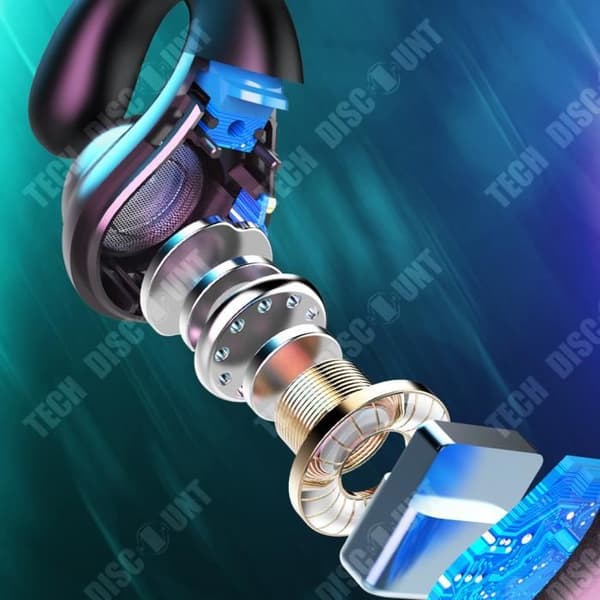 TD® trådlöst Bluetooth-headset inte in-ear single ear mini trådlös drivande benledningssportmikrofon