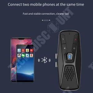 TD® Sun Visor Bil Handsfree Mobiltelefon Trådlös Bluetooth Bil Mp3 Musikspelare miettelove zly 1439