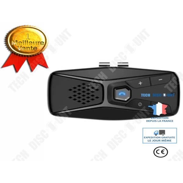 TD® Sun Visor Bil Handsfree Mobiltelefon Trådlös Bluetooth Bil Mp3 Musikspelare miettelove zly 1439