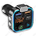 Miniatyrbild 1 av 4: TD® BT23 bil MP3 bluetooth-spelare handsfree samtal U disk femvägs nyckel musik rytm FM-sändare används ofta