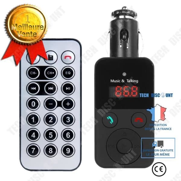 TD® Bil Bluetooth Handsfree Bil MP3 Cigarettändare Musiksändare Bil FM-sändare