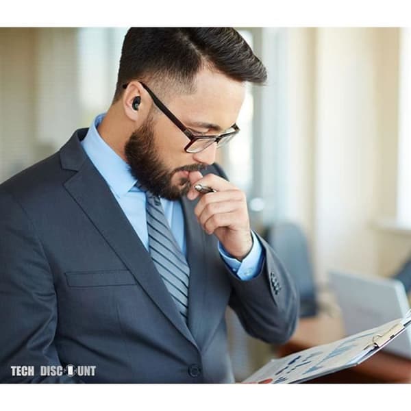 TD® Bluetooth-headset trådlös in-ear batteridisplay
