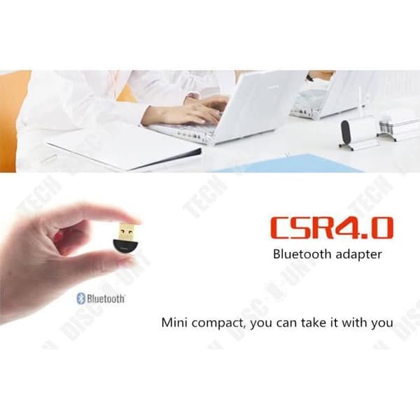 TD® usb bluetooth 4.0 nanoadapter för laptop headset för bärbara datorer pc windows ljudsändare snabb enhetsanslutning