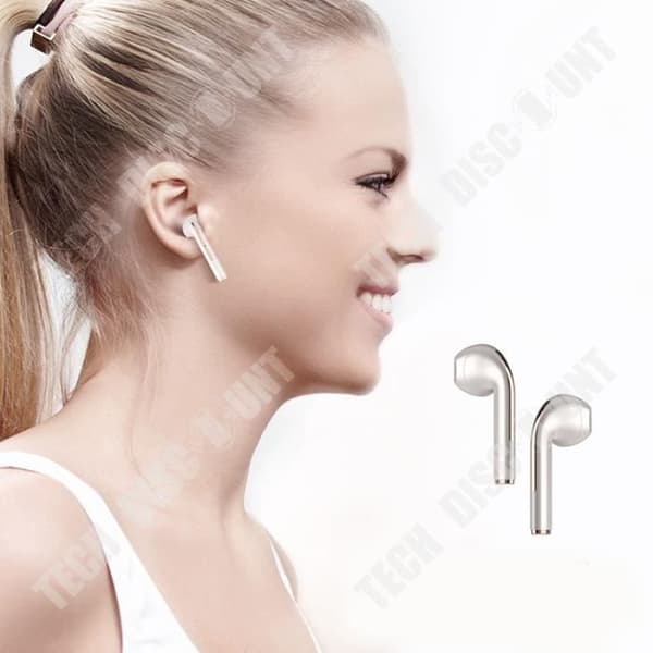 TD® trådlösa Bluetooth in-ear binaurala hörlurar Touch Control Pure Black