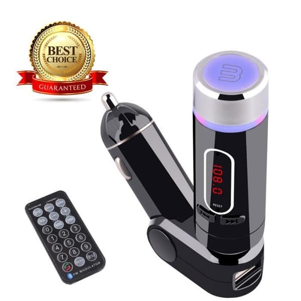 Kommunikationsadapter - LCC - Bluetooth FM Car Kit - Svart - Handsfree - LCD-skärm