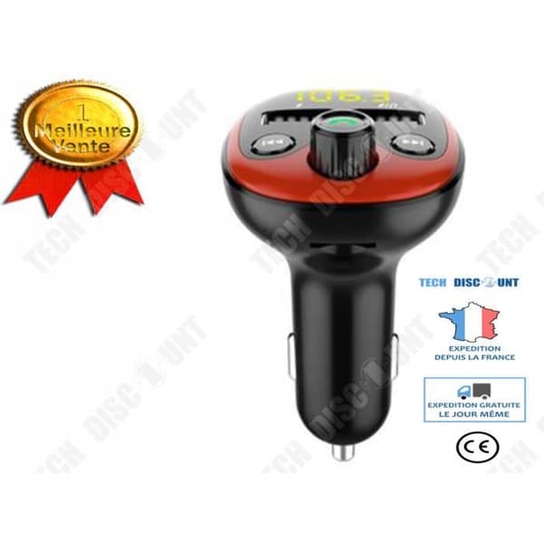 TD® Car Bluetooth MP3 utan förlust av ljudkvalitet Multifunktions billaddare handsfree-sändare169