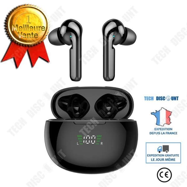 TD® Digital display Bluetooth-headset Sport touch In-ear trådlösa hörlurar HIFI ljudkvalitet Vattentät design