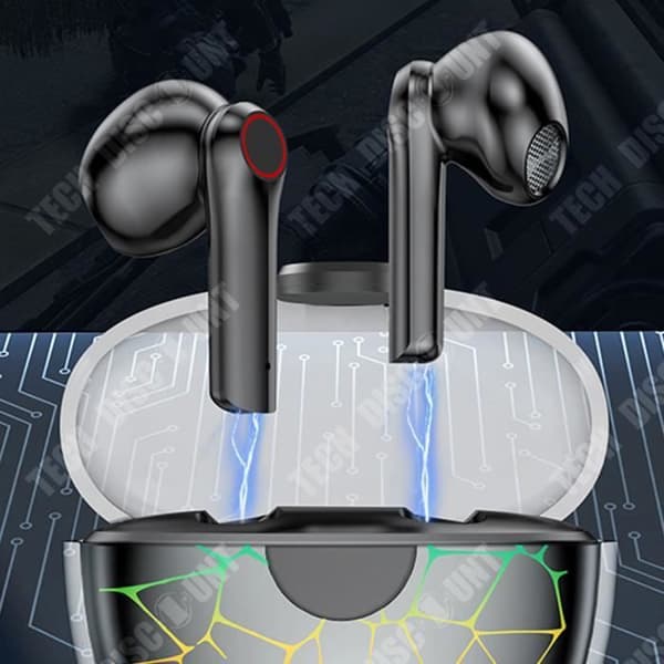 TD® Bluetooth-hörlurar Bluetooth 5.3 Trådlös in-ear lång batteritid Samtalsbrusreducering