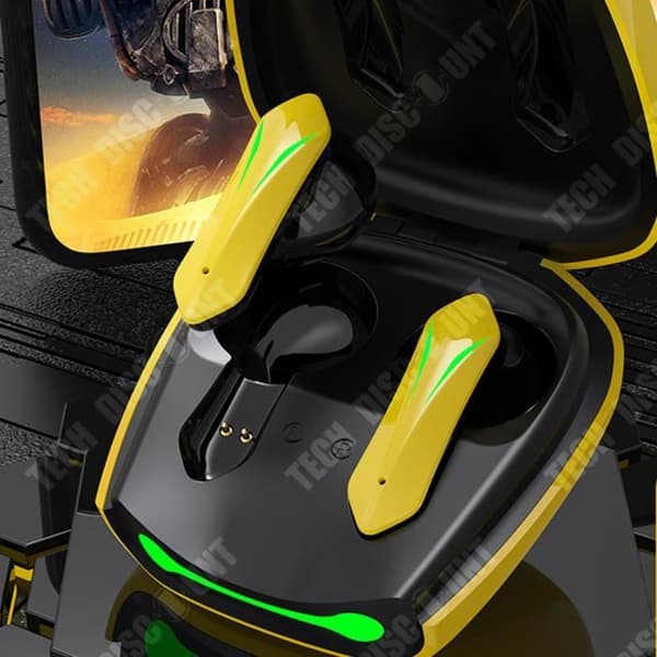 TD® trådlösa Bluetooth-hörlurar Bluetooth 5.2 HD Call Smart Key Ultra lång batteritid Dual-Mod hörlurar