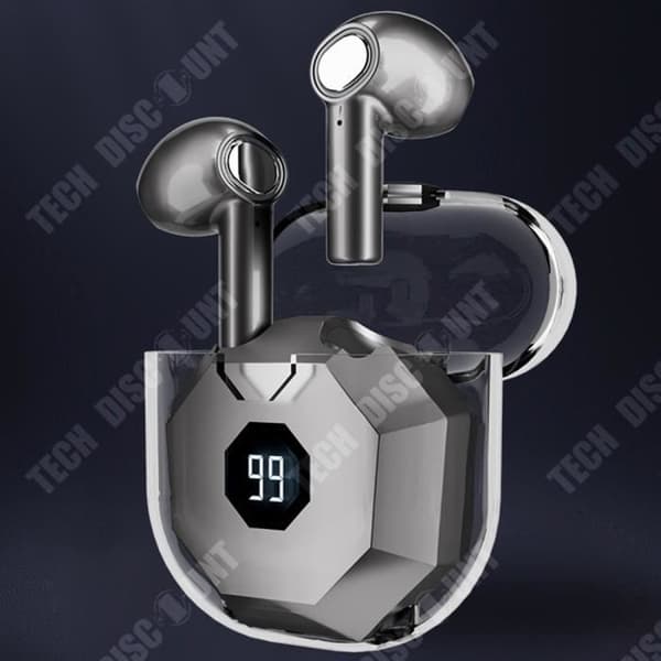 TD® Bluetooth Headset, Bluetooth 5.1 digital display, Trådlös in-ear Intelligent brusreducering för tydliga samtal
