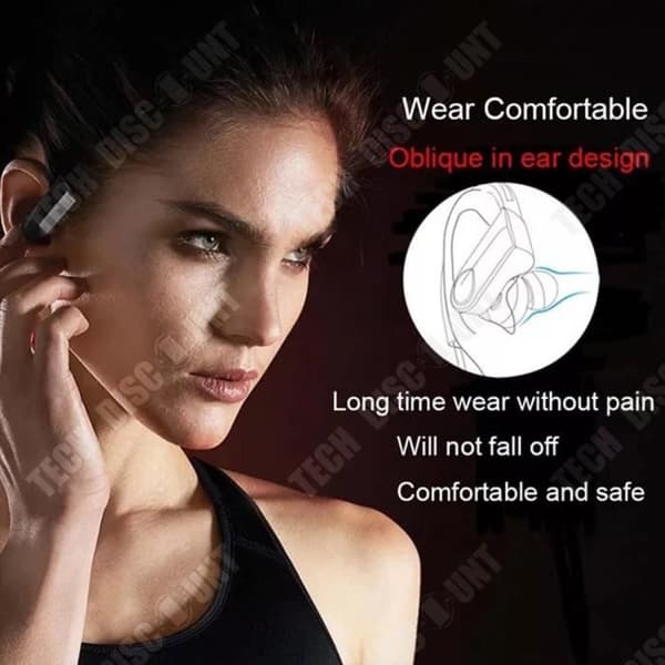 TD® Halsmonterade Bluetooth 5.0 Sporthörlurar Halsmonterade Trådlösa Running Music-hörlurar Bluetooth-hörlurar