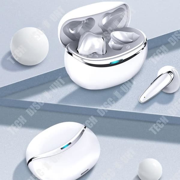 TD® Bluetooth 5.3 Bluetooth In-Ear-hörlurar Ultra lång batteritid Brusreducering Kompakt och bärbar
