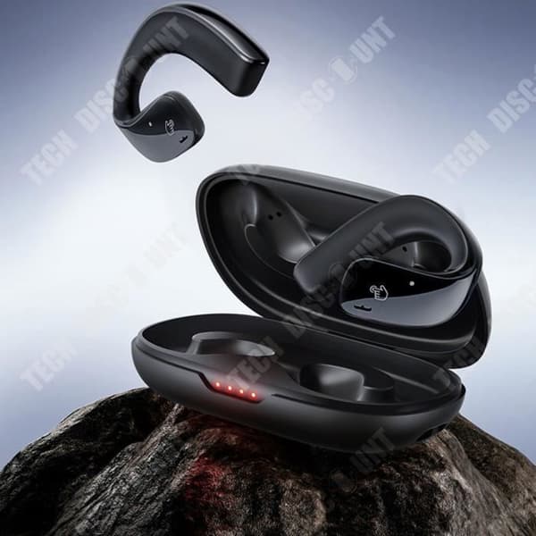 TD® Bluetooth Headset Benledning Sport Lång batteritid Hängande öronklämma Stereo Dubbelsidig