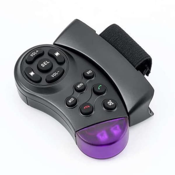 Trådlös fjärrkontroll - Bil - MP3 Controller - 11 nycklar - Svart + Lila - ASB