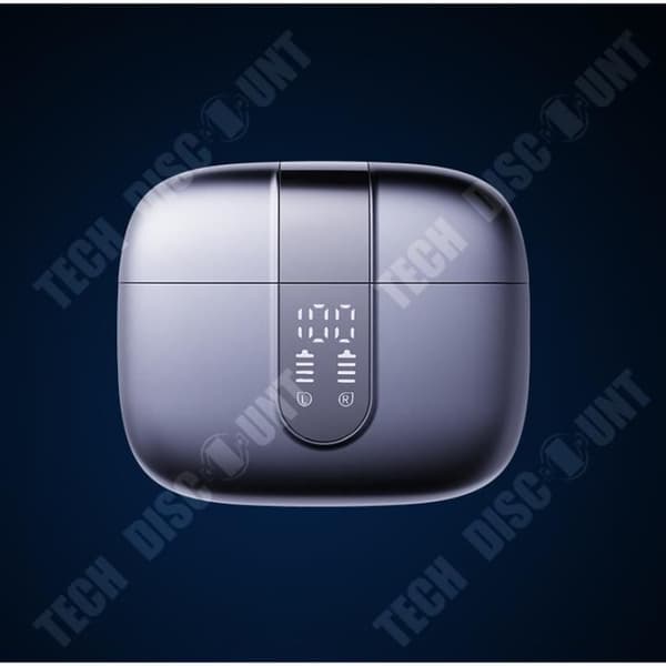TD® Airoda 1536U Bluetooth-hörlurar Digital Display Batteri Öronproppar Autoparning AC Trådlöst bluetooth-headset